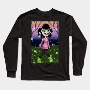 Adorable Little Gothic Vampire Crafter Witch Long Sleeve T-Shirt